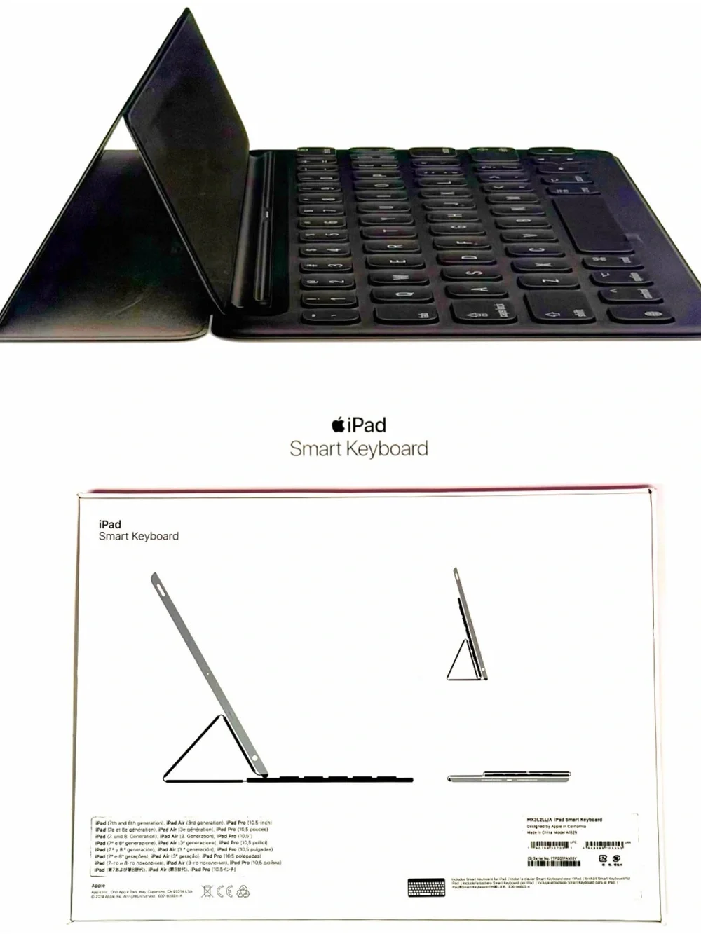NWT iPad Smart Keyboard 7th&8th Gen iPad Air 3rd Gen iPad Pro 10.5” Compatible